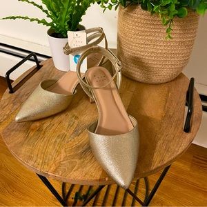 New - A New Day Heels Shoes in Gold